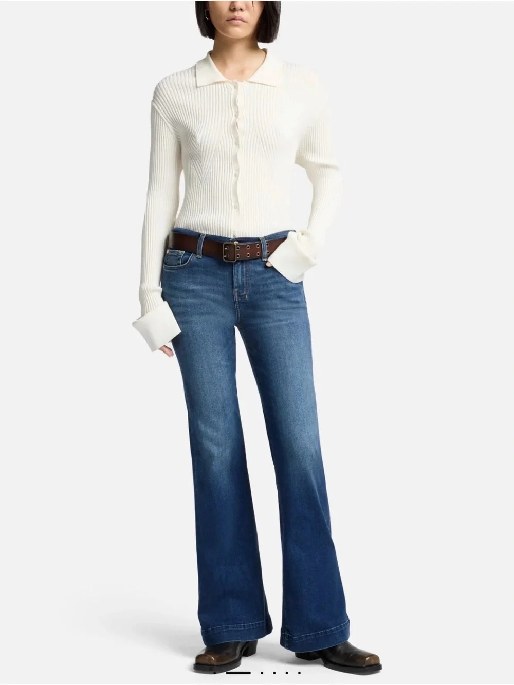 7 For All Mankind Dojo Tailorless Jeans in Cambridge NWT